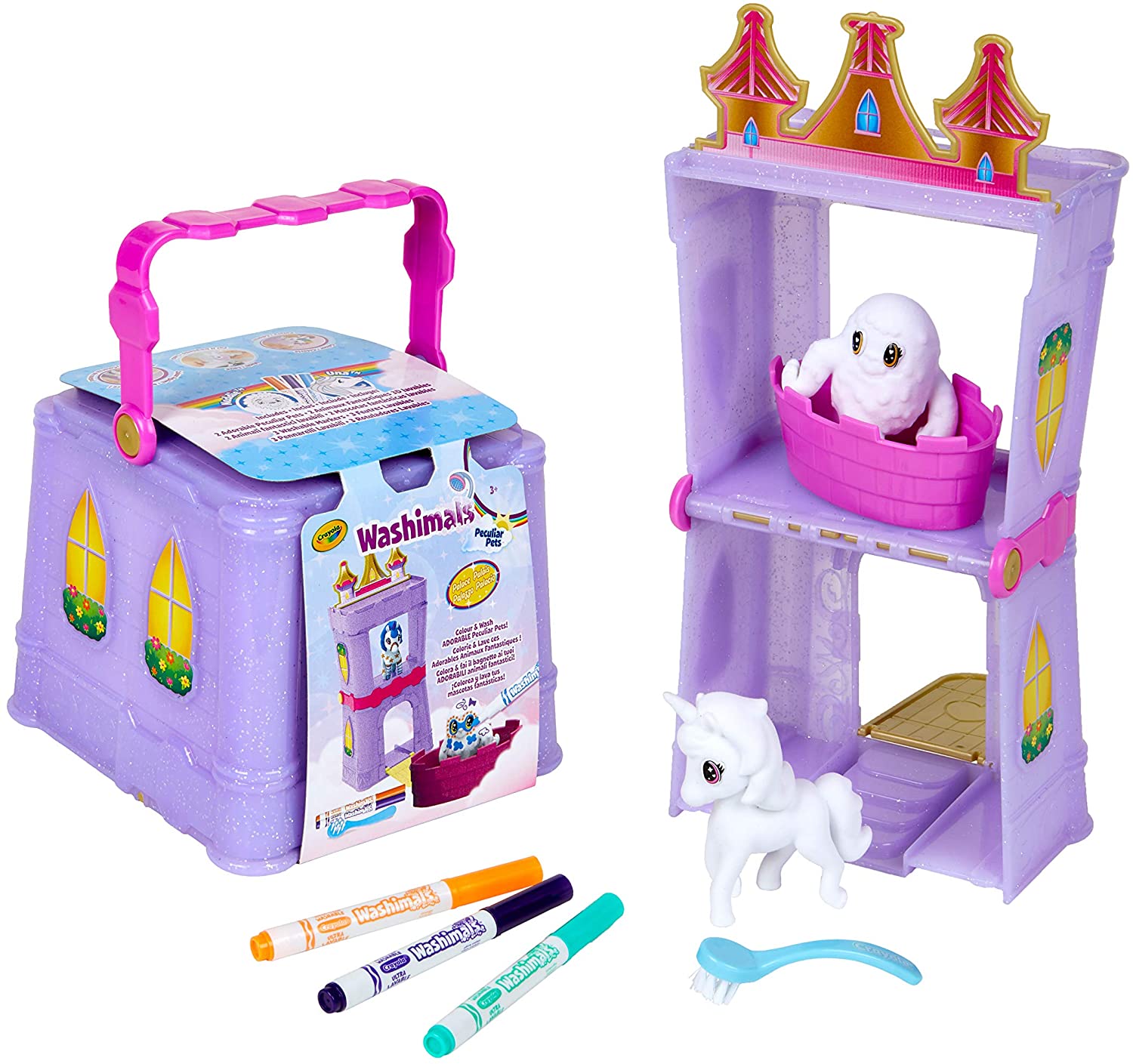 80140f5e7dccc1d89fcd52a1999231a0 Crayola Washimals Peculiar Pets - Set Castello - immagine 1