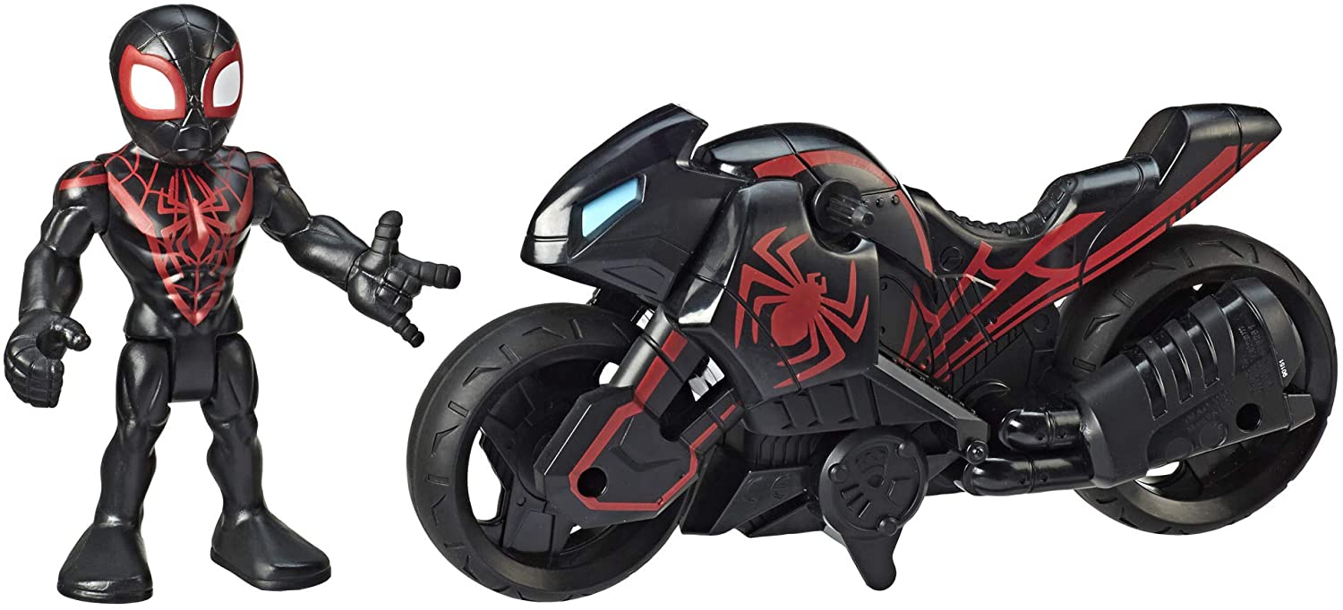 81d07fd3bd3491fae53e25ee92f7fbb8 Mini Mighties Avengers KID ARACHNID con moto - immagine 1