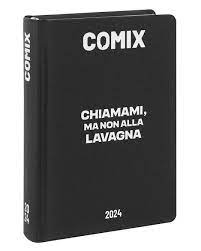 8200710022f04a76237b62f9e20c7f74 AGENDA COMIX 16 MESI MINI BLACK&WHITE LAVAGNA - immagine 1