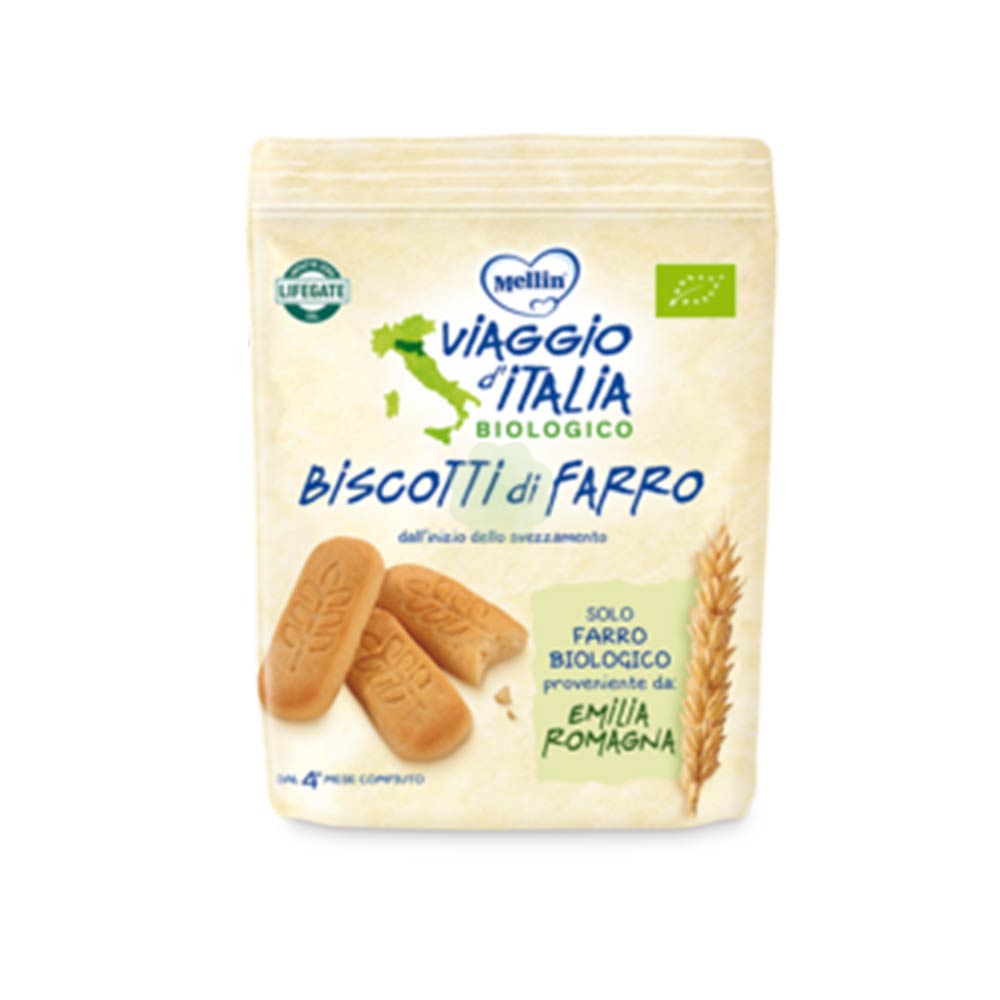 82437e13e42096ecc50bd0999771341d Viaggio D'Italia Biscotto al Farro Gr.150 - immagine 1