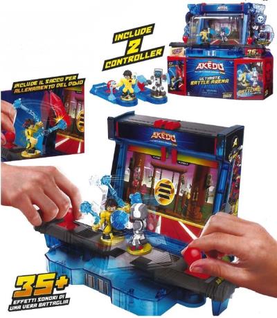 82a124167faaeccb3cdec972292e6864 Akedo Arena Playset con 2 Personaggi - immagine 1