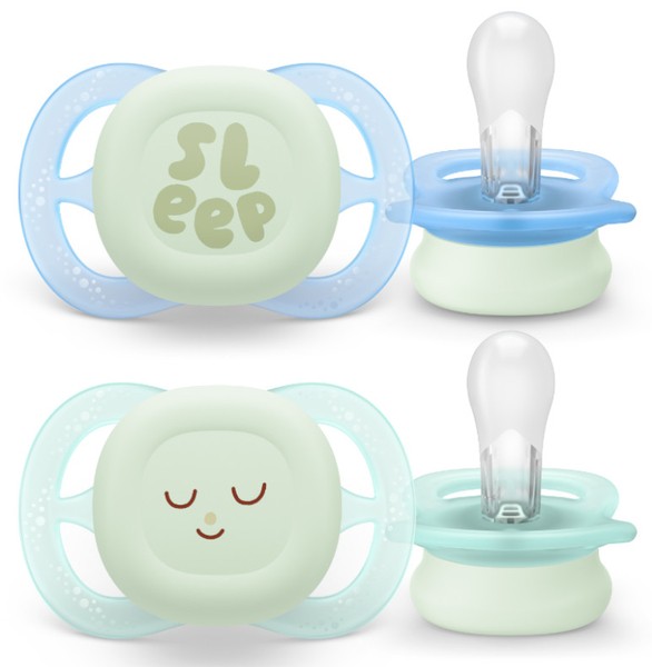 82bfb45ba7e844149b08d2e82824ed19 Avent 2 Succhietti Ultra Start 0-2m da notte Sleep/Deco - immagine 1