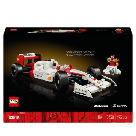 82f1803be48be31c0ff6d86a96e9ea08 Lego Icons McLaren MP4/4 e Ayrton Senna - immagine 1