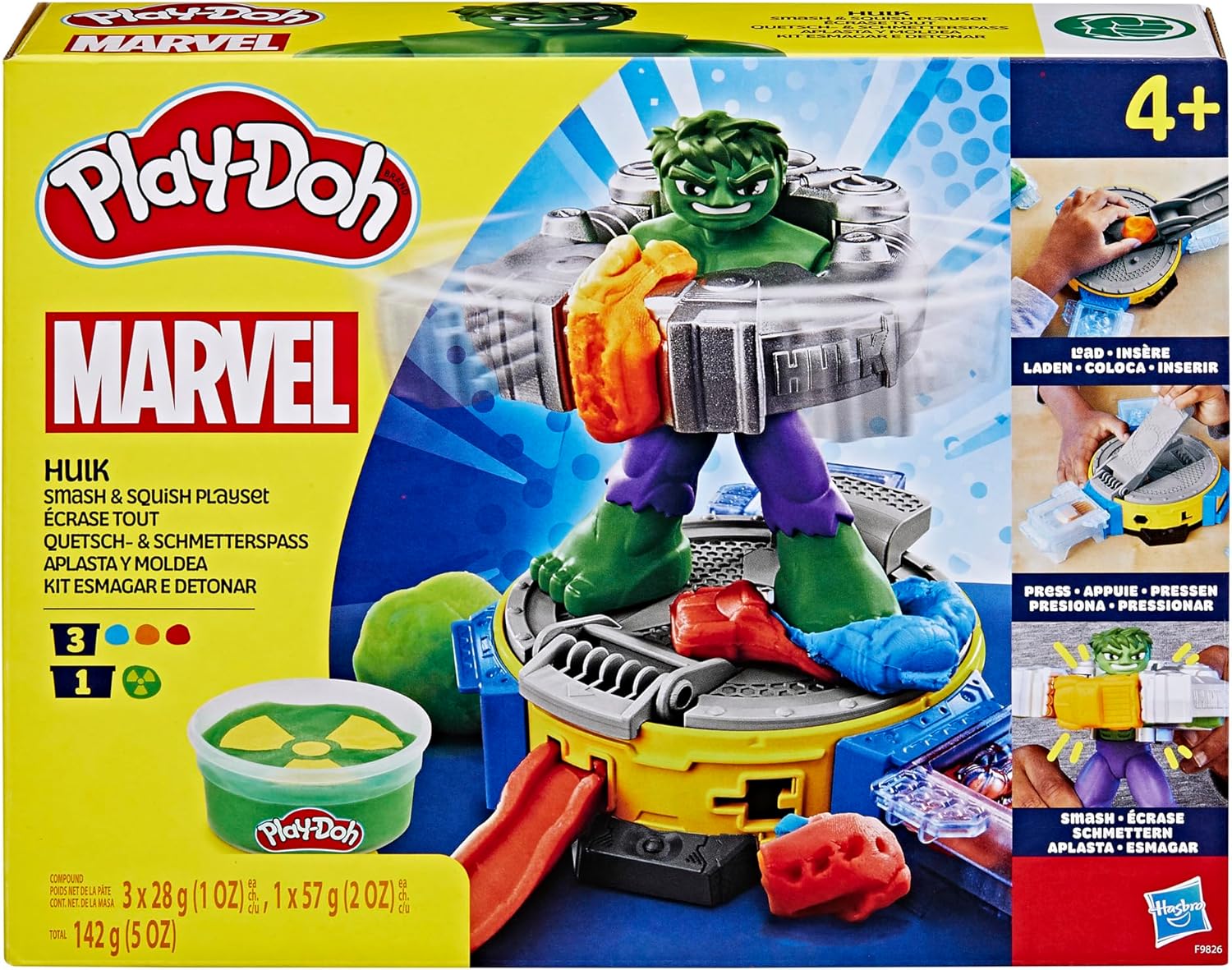 84673045ab18a7f7dbfc904d4c0c415b Play Doh Hulk Smash & Squish - immagine 1