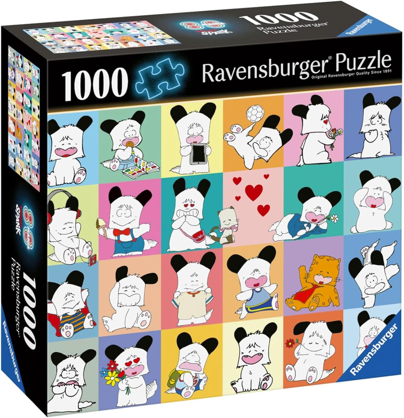 84f80d63c177a97bd28f705e4b6f2daa Ravensburger Puzzle 1000 pz. 80s mania Hello Spank - immagine 1
