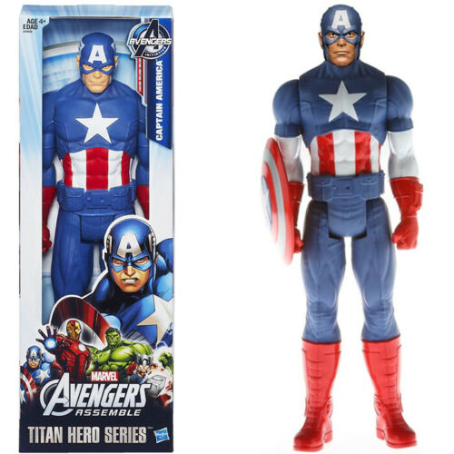 85c330df6ccc4b04a4e3c45400975125 Capitan America Personaggio 30 cm. Titan Hero - immagine 1