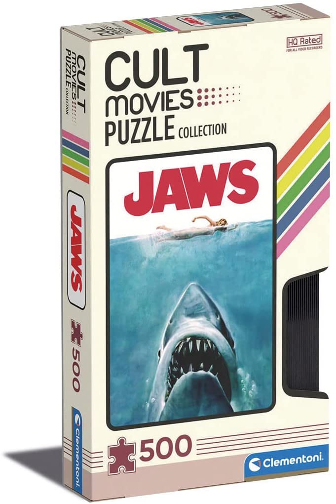 85f7de06a50c4cfdd109ee2d7d3c9ee2 Clementoni Puzzle 500 pz. Cult Movies - Lo Squalo - immagine 1