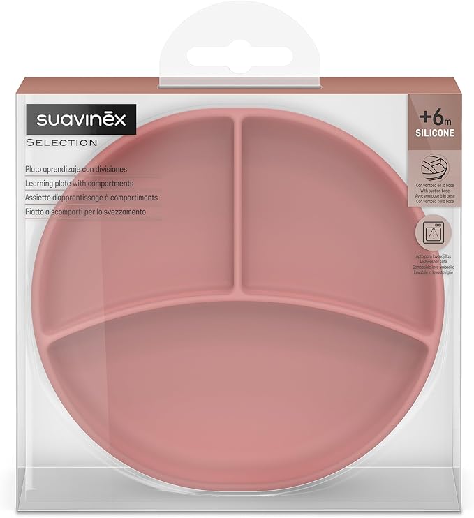 86a8670ada72add1e6306c7a13f4d199 SUAVINEX C.ESS PIATTO SILICONE CON DIVISORI NUDE - immagine 1