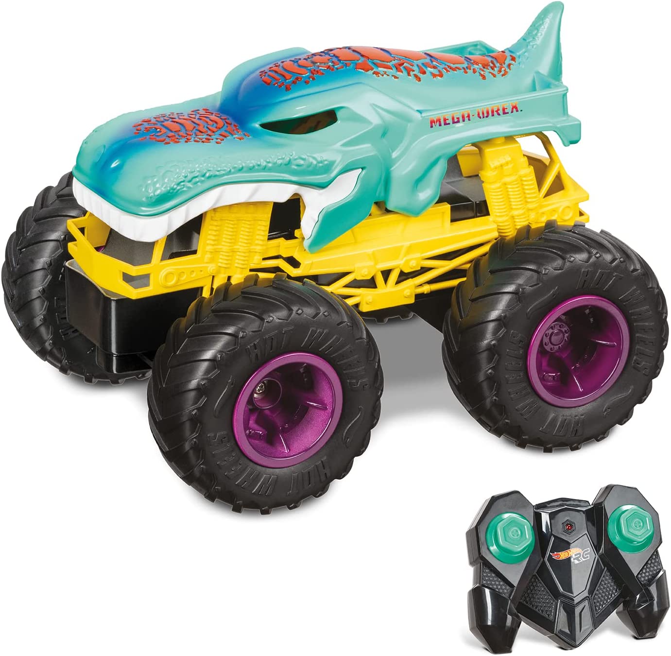 878e01ffbe9bcb7e0b983a9ce1e8d75b Hot Wheels Auto Monster Truck Mega Wrex R/C 2,4 ghz - immagine 1