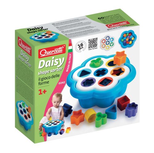 879c96ed2461112c0df0fa5fbc95b878 Quercetti Primi Incastri Daisy Shape Sorter - immagine 1