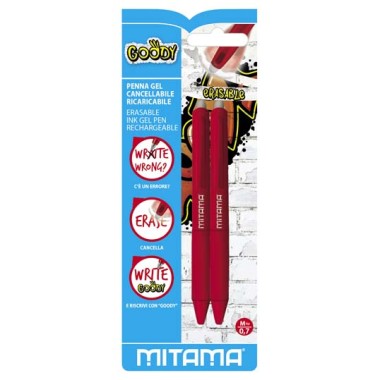 881a3b7d56b73c7dd623344e45fdd326 PENNA CANCELLABILI SCATTO GOODY ROSSA MITAMA - immagine 1