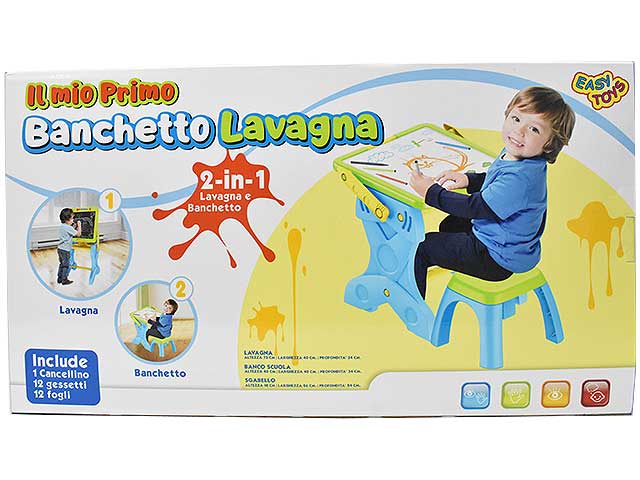 886b8d022f9ceaa4910eea3e32fcf71b Easy Toys Il Mio Primo Banchetto con Lavagna Azzurro - immagine 1