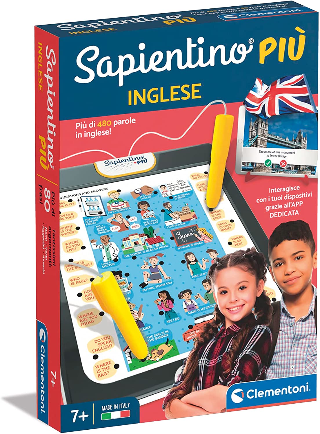 88cdc743a4d6210e75aa401cf7341d53 Clementoni Sapientino Più - Inglese - immagine 1