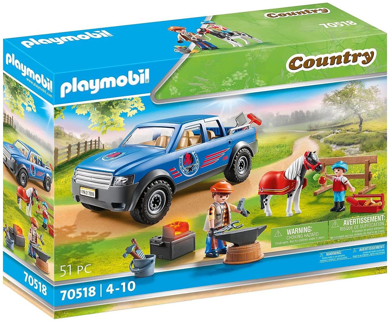 89216ee5cd49c4054b92c2227bd43393 PLAYMOBIL MANISCALCO CON PICKUP - immagine 1