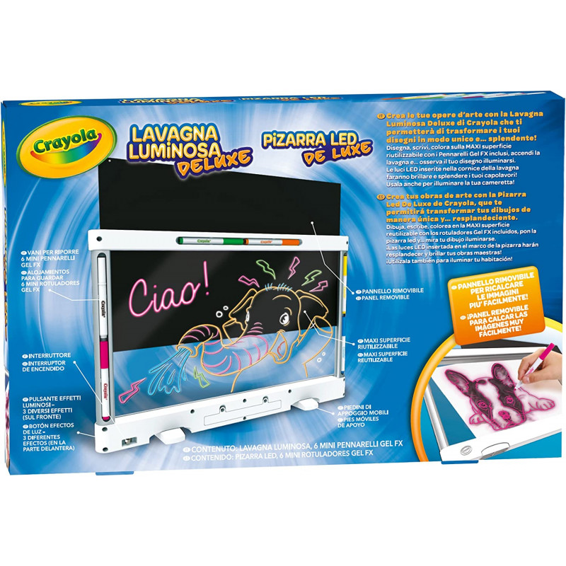 89a5584d0c89f810a5aab77ea4ceaed1 Crayola Lavagna Luminosa Deluxe - immagine 1