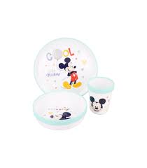 8bd2be1c338a6130765a4f585f91d1c0 BABY 3 PZ. SET BICOLOR PREMIUM NON SLIP MICKEY - immagine 1