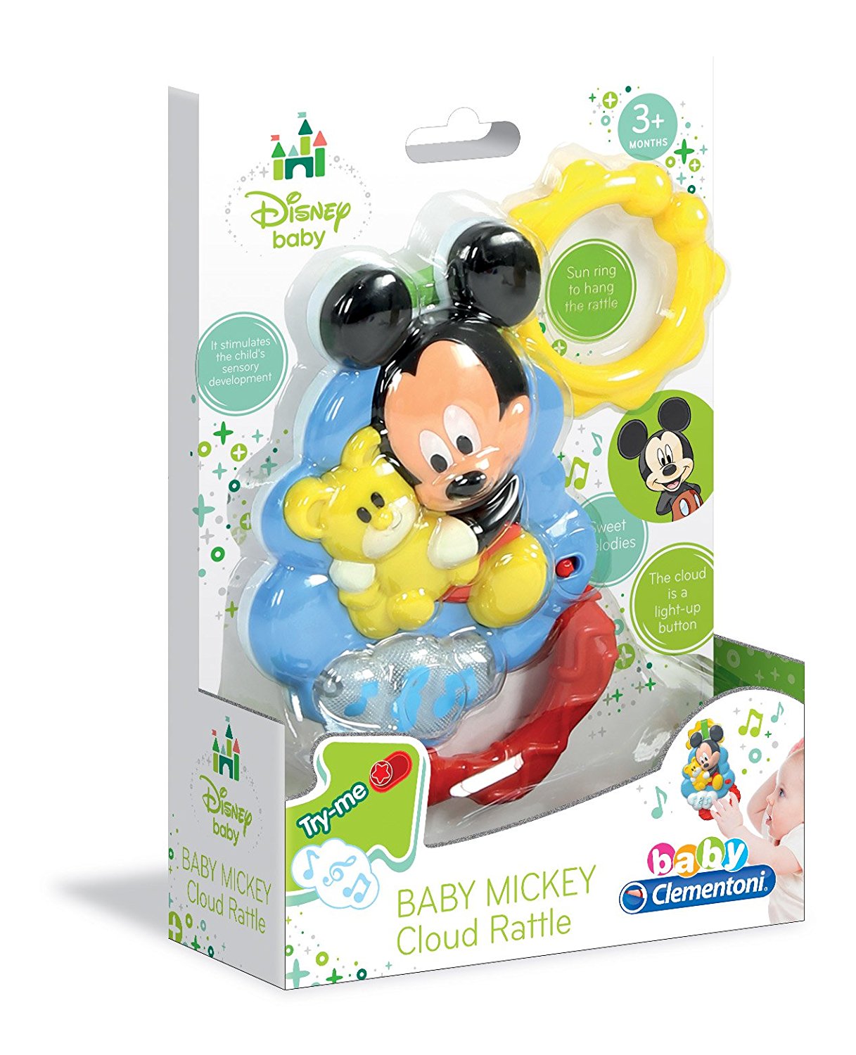 8d9029ab6a3cc3ff8af807a01c81f147 Clementoni Sonaglino elettronico Mickey Nuvola - immagine 1