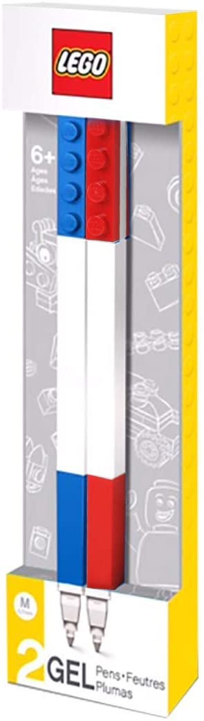 8f26ede90bb2112ad82c9cb731ad9554 Lego Gel Pen - 2 pz Blu + Rossa - immagine 1