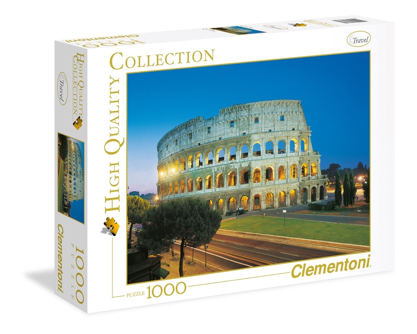 9007b7d11aa8d7e251a55d6e4c723727 Clementoni Puzzle 1000 Pz. Italian Collection Roma - Colosseo - immagine 1
