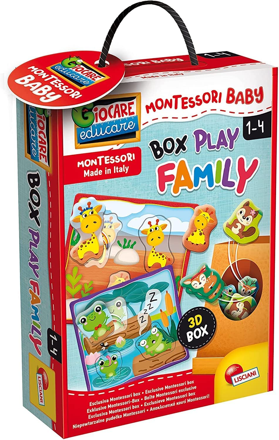 9043fb3be1fff2adf925debc97ba6196 Lisciani Montessori Baby Box Allegri Cuccioli - immagine 1