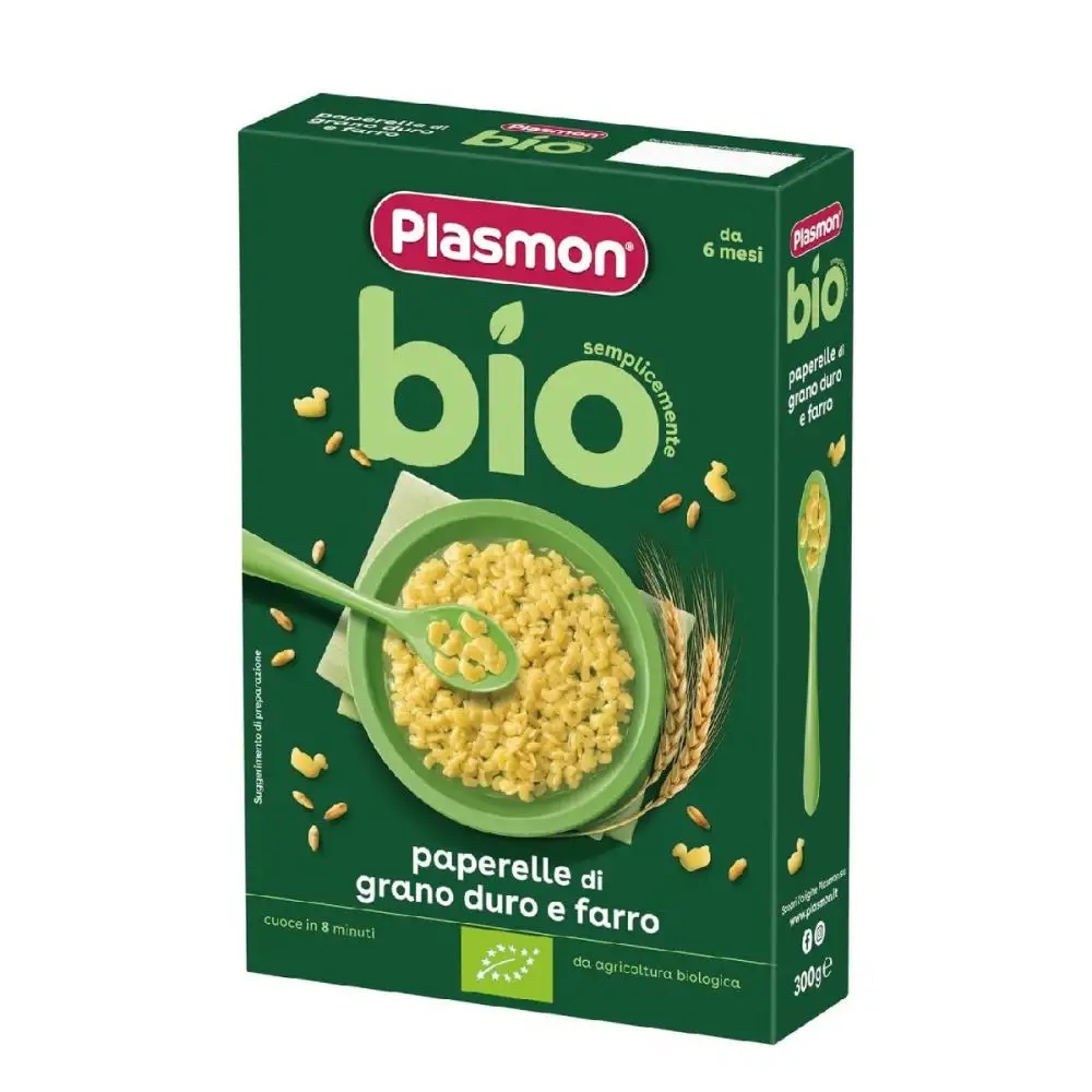 9061ea357e95666fec0906ed02e34279 Plasmon Bio Pastina Paperelle gr.300 6+ - immagine 1