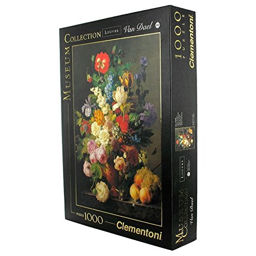 90bc9d932177a3e264c2539ff0bf867f Clementoni Puzzle 1000 Pz. Van Dael-Vase de Fleur (Museum) - immagine 1