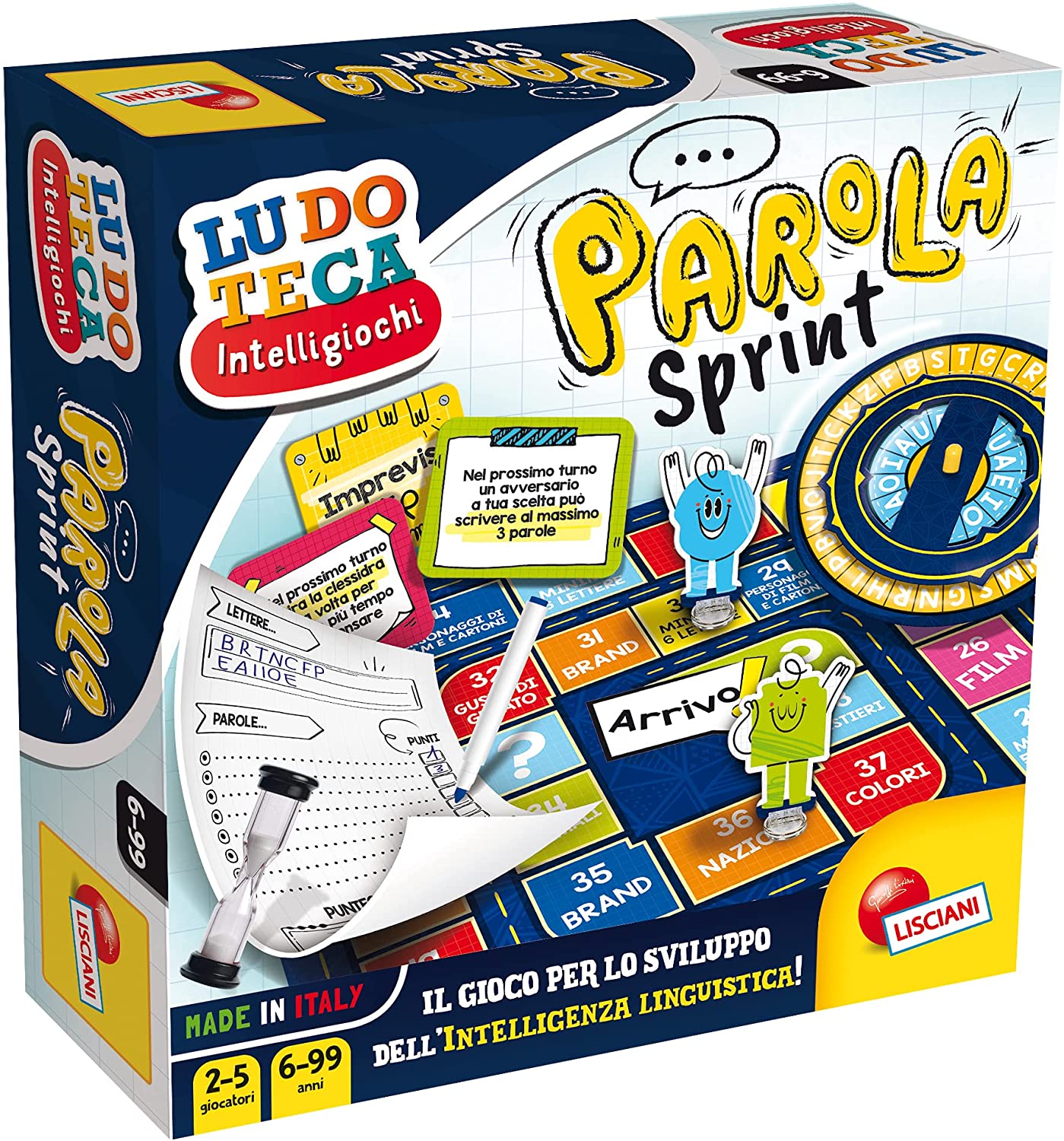 90d3cf97360e7b9a276884a121c0b9bf Lisciani Ludoteca Intelligiochi - Parola Sprint - immagine 1