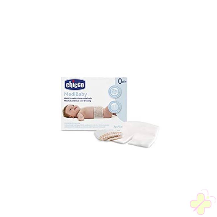 90ec690c5682ba176f25239da8c7d3f5 CHICCO MEDIBABY MINI KIT MEDICAZIONE OMBELICALE - immagine 1