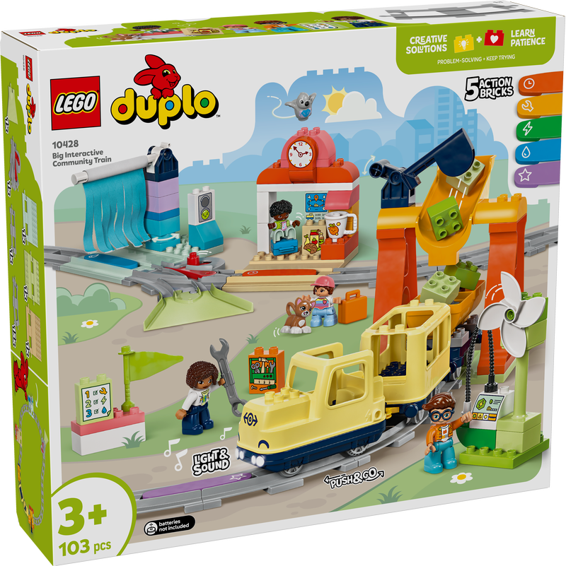 9150fd5233c73d73a54fa458fe6dd3cf Lego DUPLO Town Grande treno comunitario interattivo - immagine 1