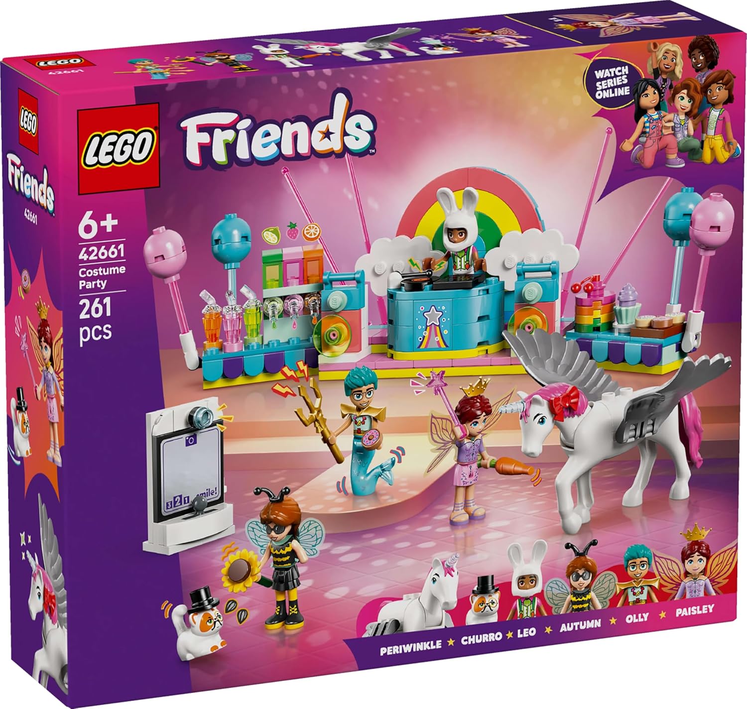 91bc2698442d151bae6fd7ed6eb05691 Lego LEGO Friends Party in costume con unicorno e fatina - immagine 1