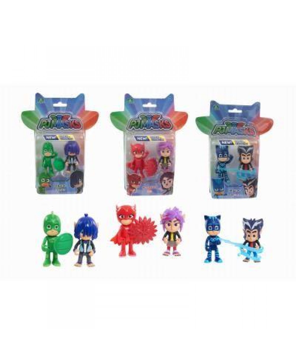92d4a078c19a364fbd61d9a27a611be2 Pj Masks Coppia Personaggi Ass. - immagine 1