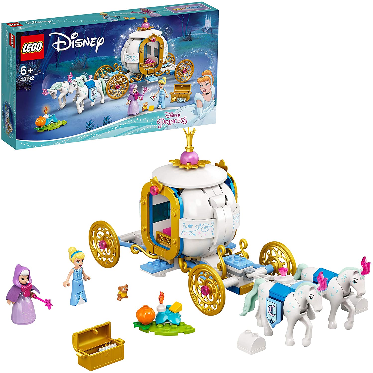 9387f5fb4d33f345e10d7a2a7dc7a438 Lego Disney Princess La carrozza reale di Cenerentola - immagine 1