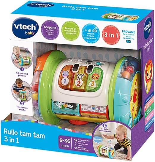 9399c09ebe8e5a6337cdb78e74d4fafa Vtech Rullo Tam Tam 3 in 1 - immagine 1