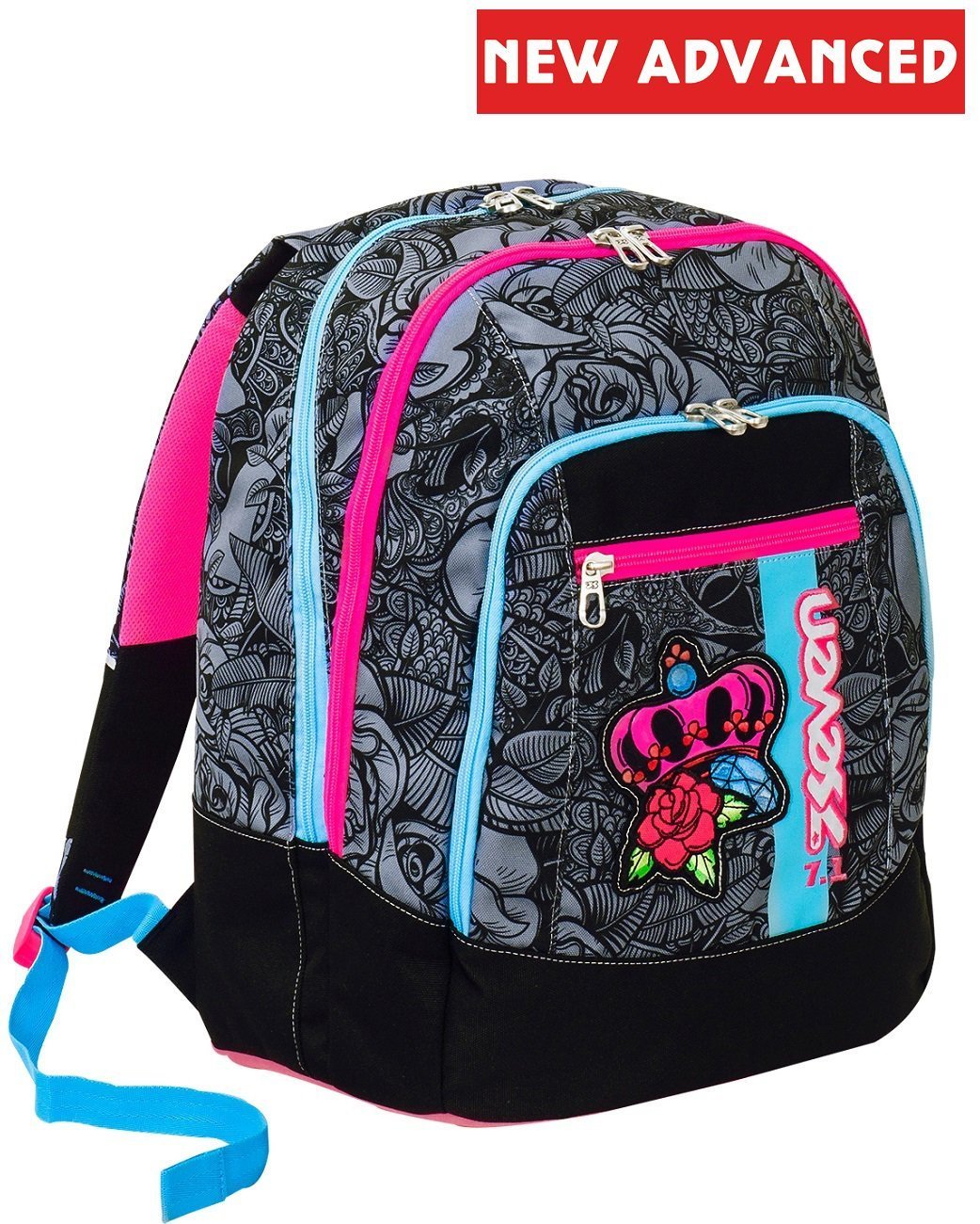 93aa616f0a239cdaa28cab170541fcbc ZAINO NEW ADV. SEVEN ROSES GIRL JET BLACK - immagine 1