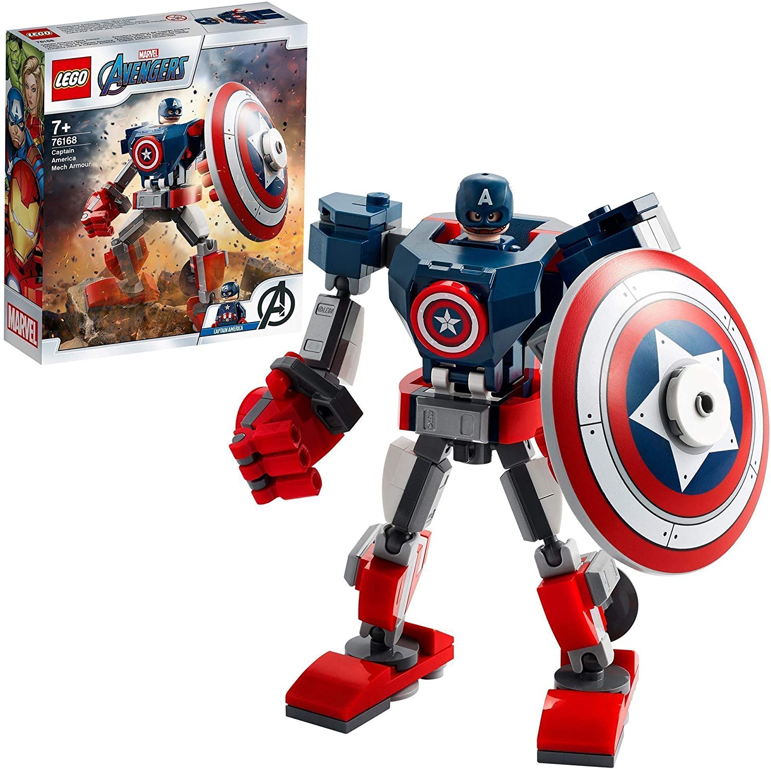 94f7a0393cf3c09bcdbba8ca8506e6b4 Lego Super Heroes Armatura mech di Capitan America - immagine 1