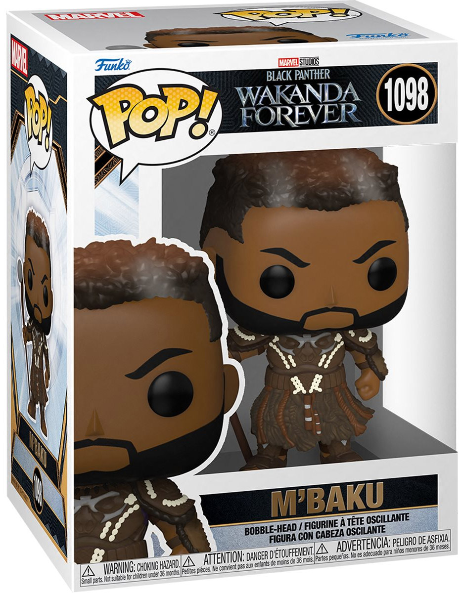 957c79d344ed48d3a8b339a4d86abd7d FUNKO POP WAKANDA FOREVER - BLACK PANTHER - M'BAKU - immagine 1
