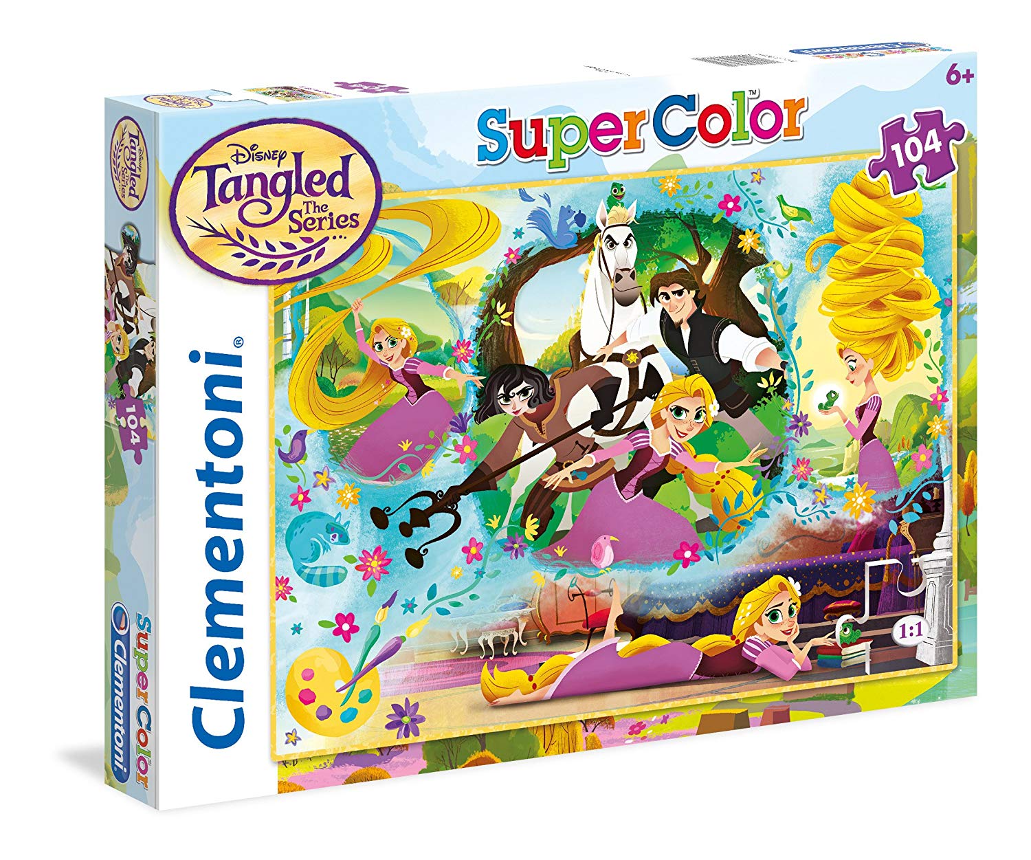 96a4de7d681ce070011f4af294d4ba7c Clementoni Puzzle 104 pz. Rapunzel - immagine 1