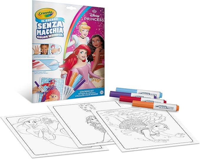 97ef71200900acb2826ca4f49e601186 Crayola Set Color Wonder Disney Princess - immagine 1