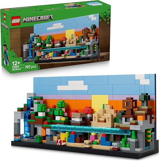 99c116f8be813b43402c9784a1fd4026 Lego Minecraft Mini-biomi - immagine 1