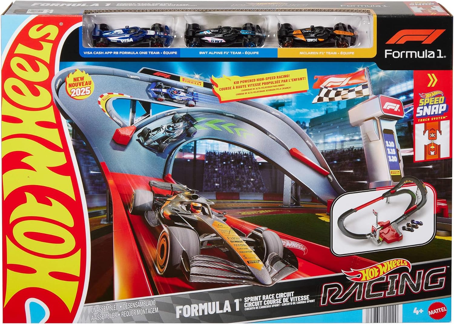9a16ee6951fd6c48a302c4ab150e141f Hot Wheels Racing F1 Circuito Super Sprint Formula 1 - immagine 1