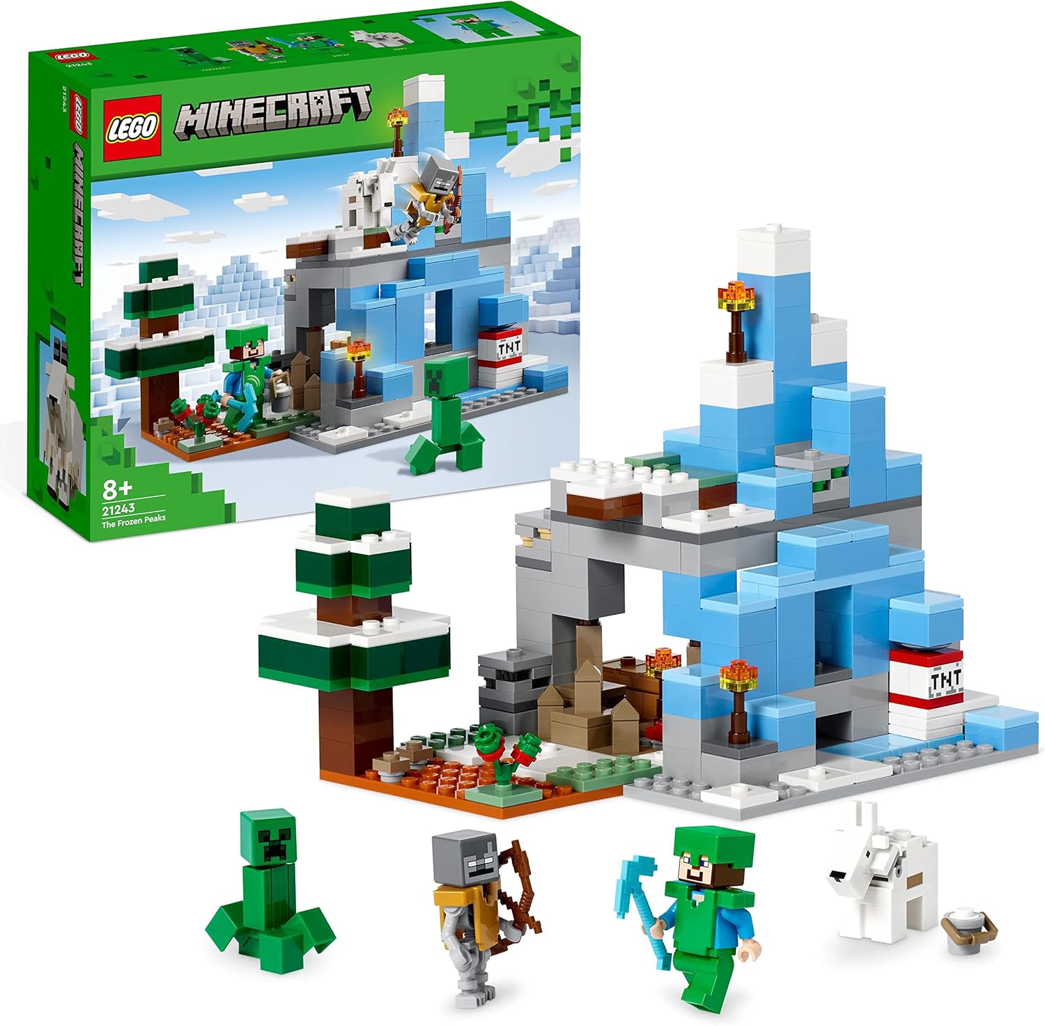9babab3219e1a78ad89a4cddb3b04e9f Lego Minecraft I picchi ghiacciati - immagine 1