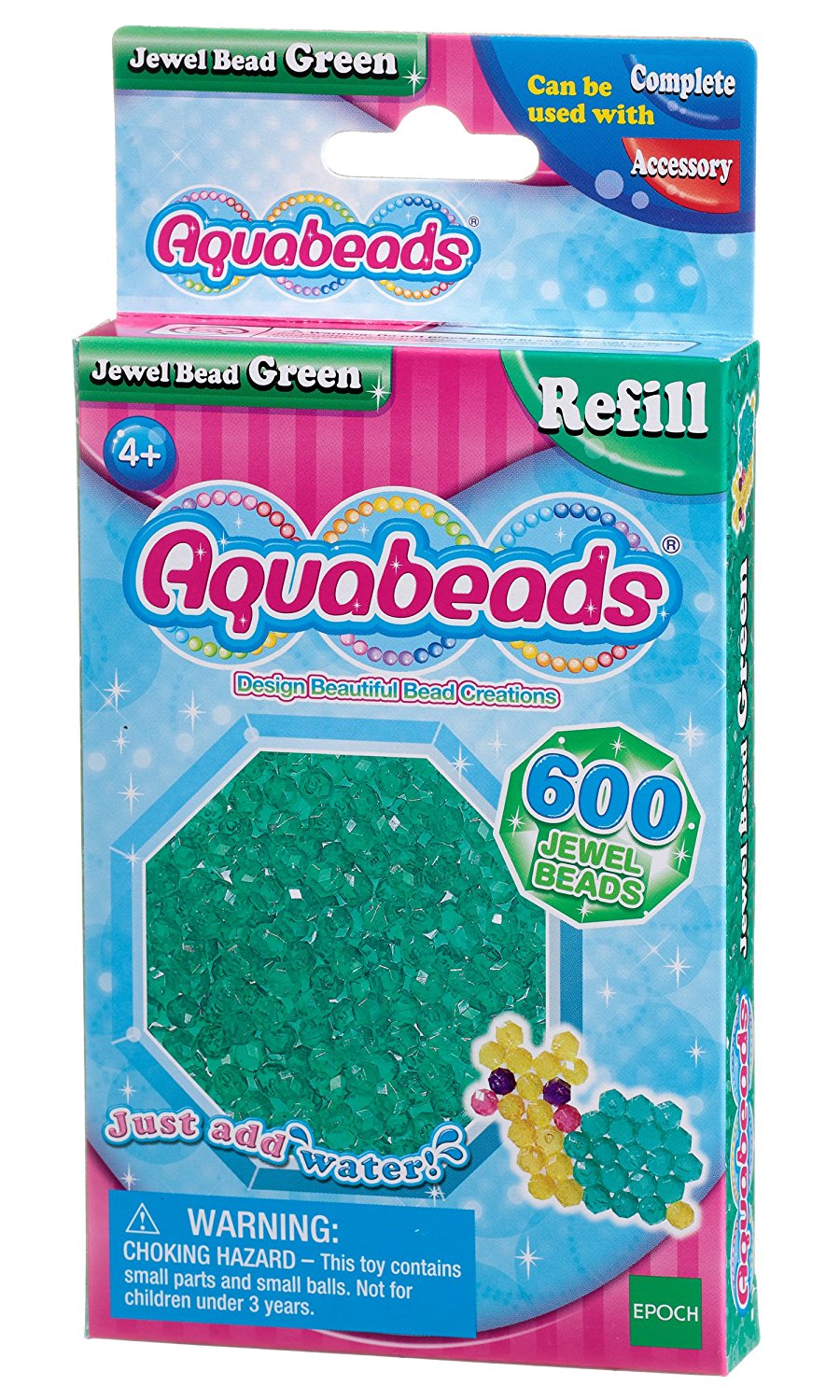 9bac18a18c58a9b3cbe7bf64812c60c8 Aquabeads Jewel Beads 600 pz. Verde - immagine 1