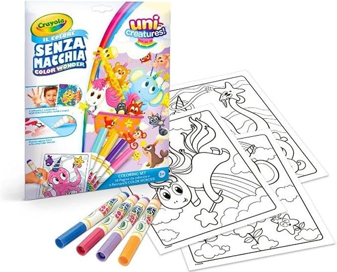 9cbf27c977d286bf790c7647465a2d80 Crayola Set Color Wonder Fondalope Uni-Creatures - immagine 1