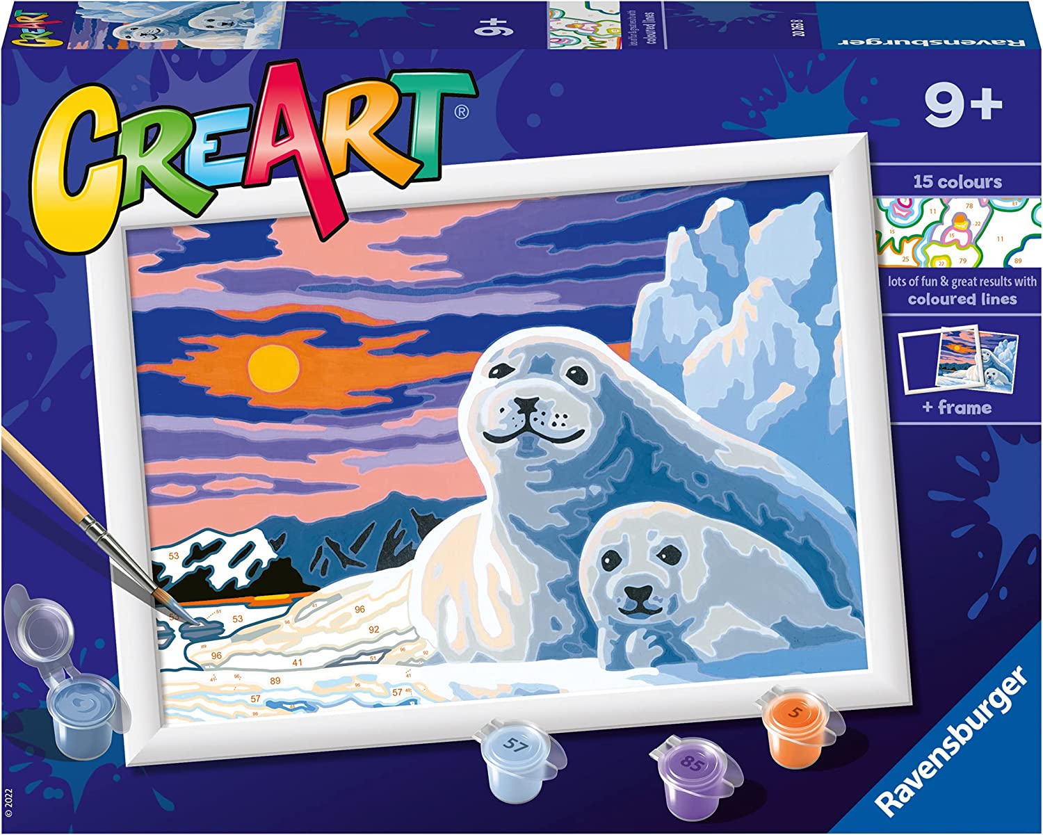 9db94dee36003d6a008d4c9c58177b8e Ravensburger Creart Foche sul Ghiaccio - immagine 1