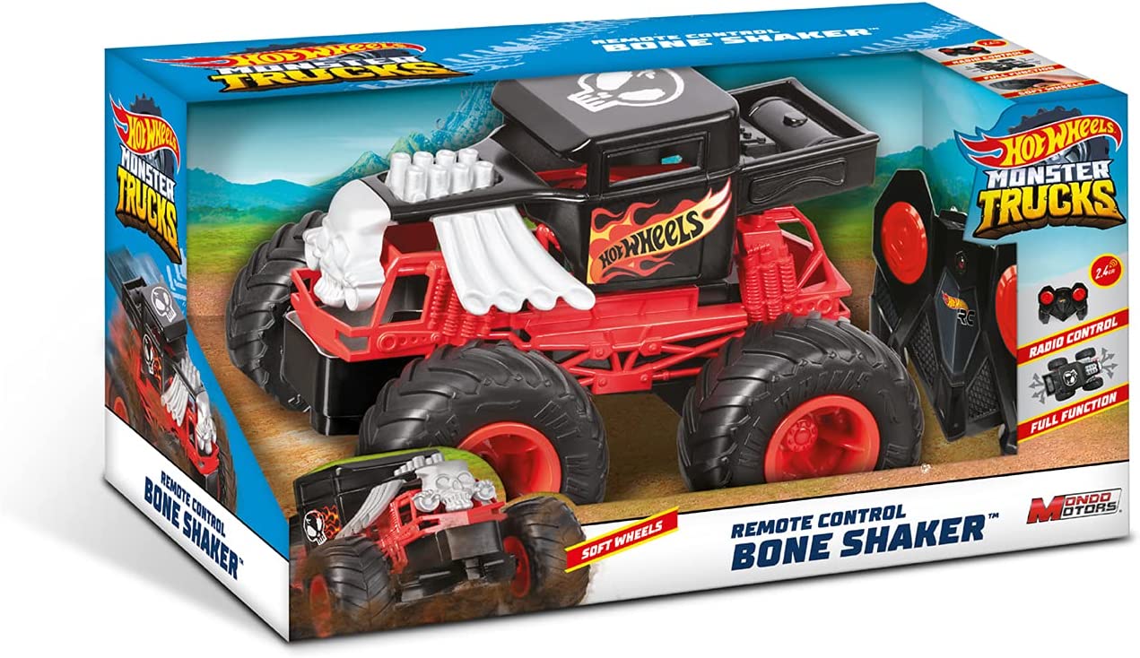 9df18e10327e205a0aecdff657d22b83 Hot Wheels Auto Monster Truck Bone R/C 2,4 ghz - immagine 1