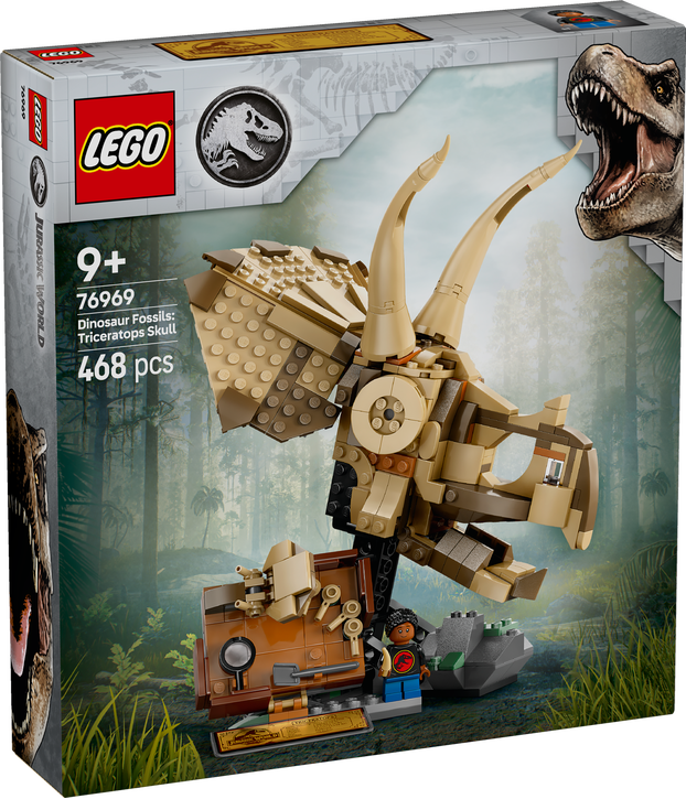 a0f0a25c64e2754e690e34ab730448f4 Lego Jurassic World Fossili di dinosauro: teschio di Triceratopo - immagine 1