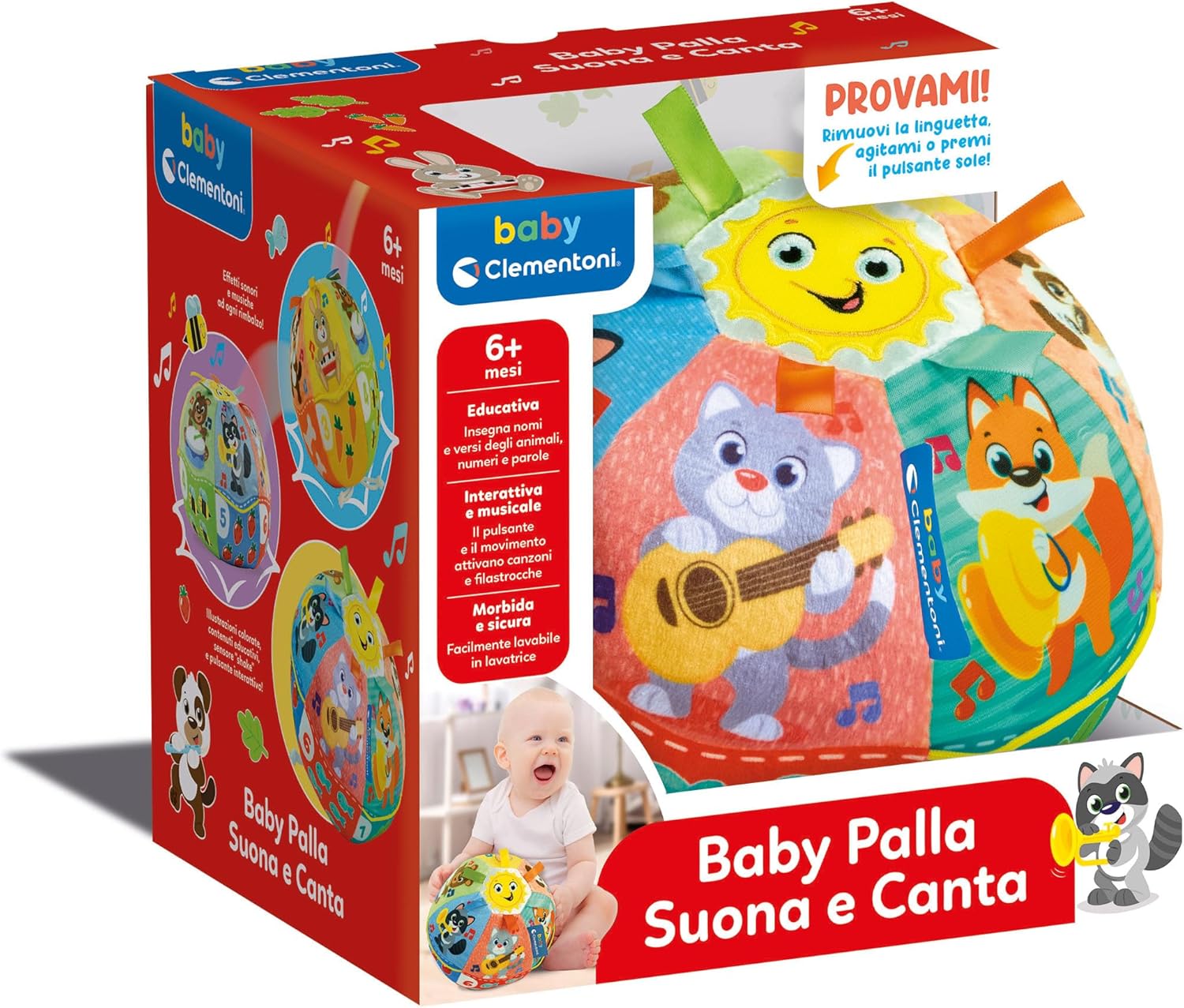 a0fe67595dd40d11b2f8099ba43719ab Clementoni Palla suona e Canta - immagine 1