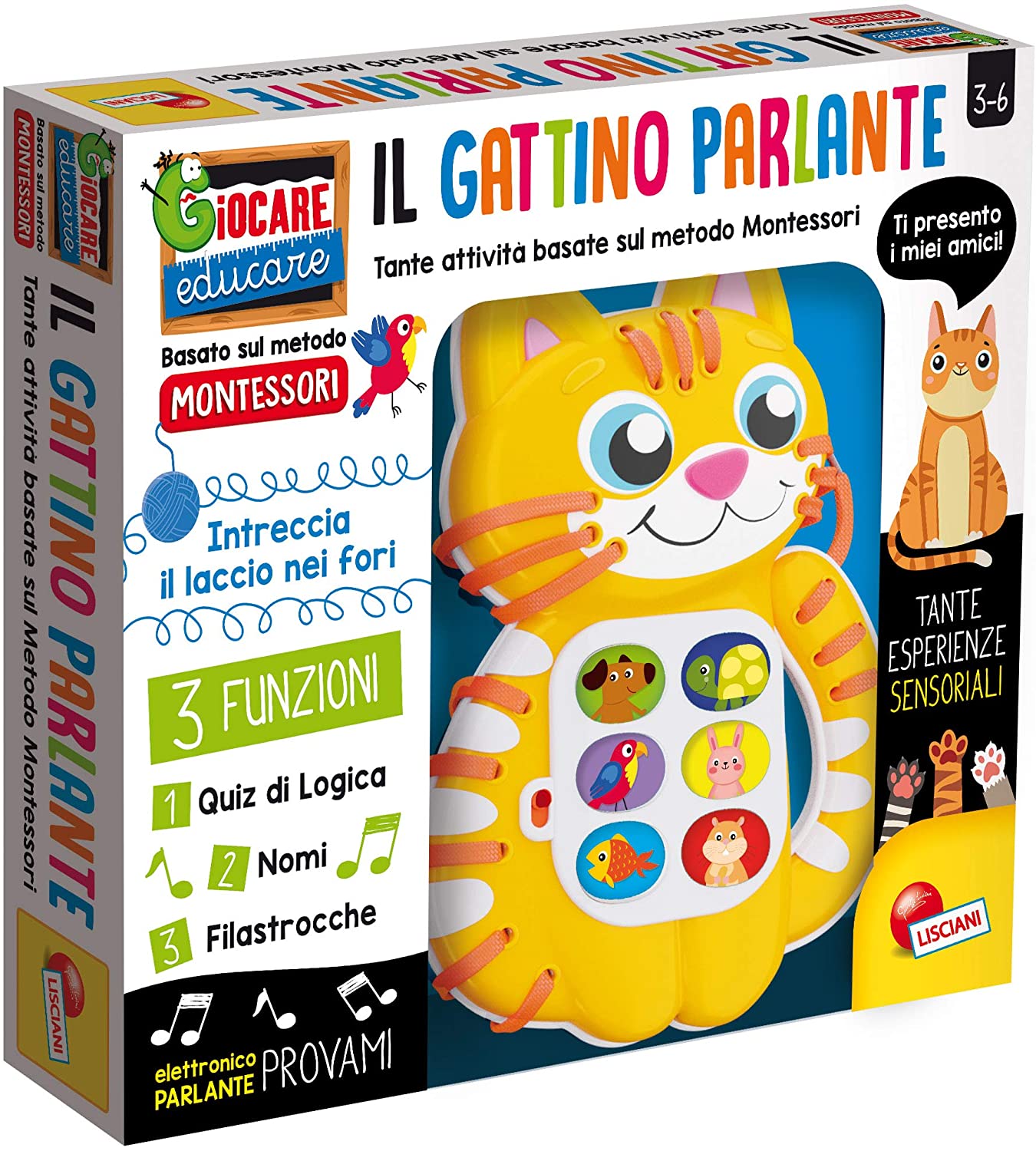 a3560bc24b61f73dd5e1c8a0af68f3b0 Lisciani Montessori Gattino Parlante - immagine 1