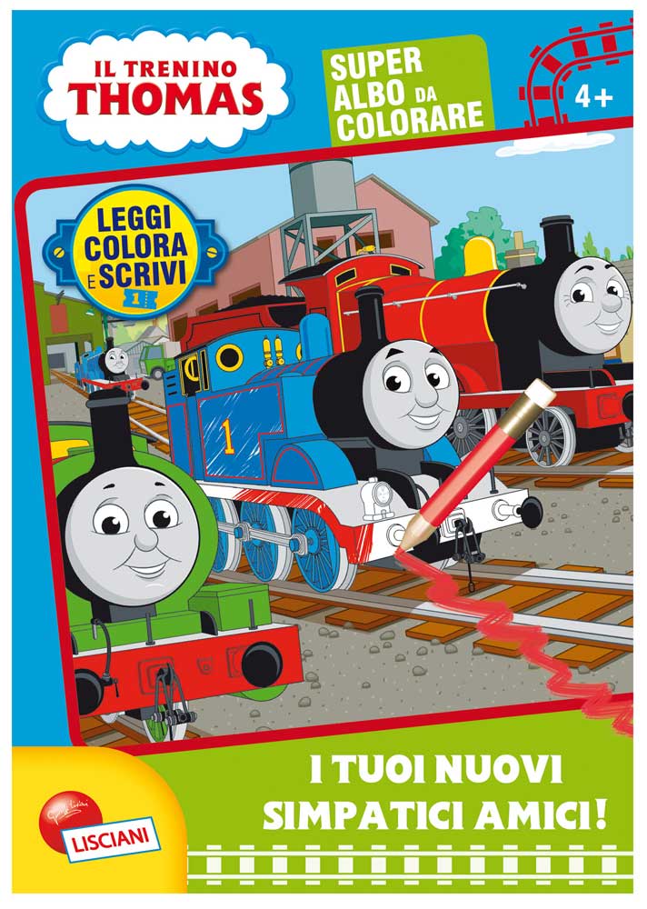 a50bcbd9bd181f194f4a87734e228e13 Thomas and Friends Albo da Colorare - I Tuoi Nuovi Simpatici Amici - immagine 1