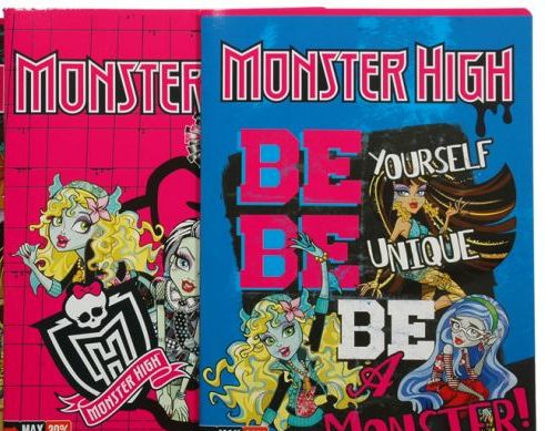a5a7c7fd68eb82fa7272f5ba7bb7b56b MONSTER HIGH quaderno mx 96/100 m.h sj green 1r - immagine 1